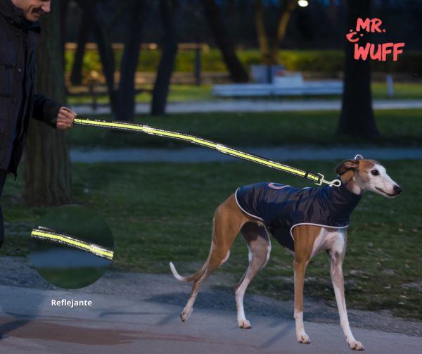 Correa Para Perro Resistente Fuerte Reflejante Mr Wuff Verde - Imagen 6