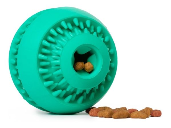 Juguete Pelota Perro Croquetas Resistente Grande Mr Wuff Turquesa L
