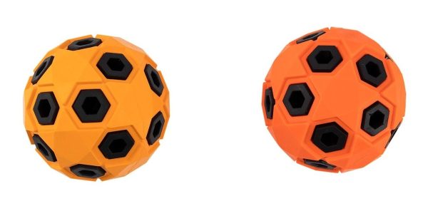 Juguete Pelota Para Croquetas Perro Resistente Color Mr.wuf Naranja Claro - Imagen 6