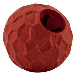 Comedero Para Perros Pelota Juguete Para Mascotas Mr Wuff Rojo Chico