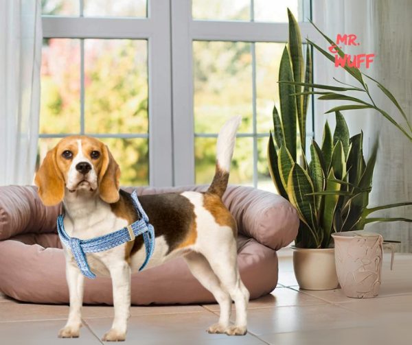 Pechera Arnes De Seguridad Para Perros Resistente Mr Wuff Azul M - Imagen 9
