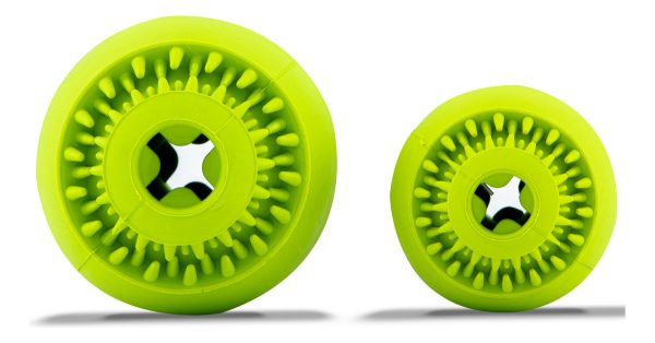 Pelota Para Perro Juguete Resistente Dispensadora De Premios Mr Wuff Grande Color Verde - Imagen 9