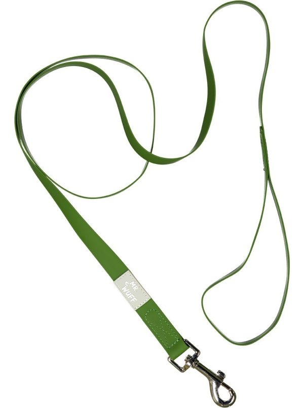 Correa Para Perro Resistente Calidad Mr Wuff Color Verde Militar - Imagen 3