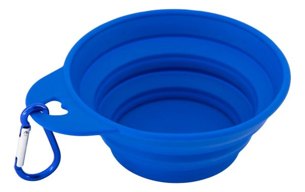 Plato Comedero Para Perro Plegable 11x6x3.5cm Mr Wuff Azul - Imagen 2