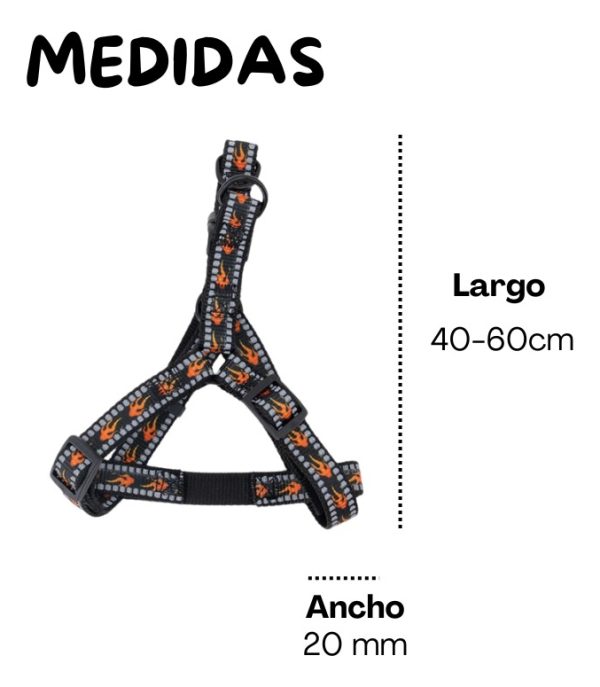 Pechera Arnes De Seguridad Para Perros Resistente Mr Wuff Negro S - Imagen 4
