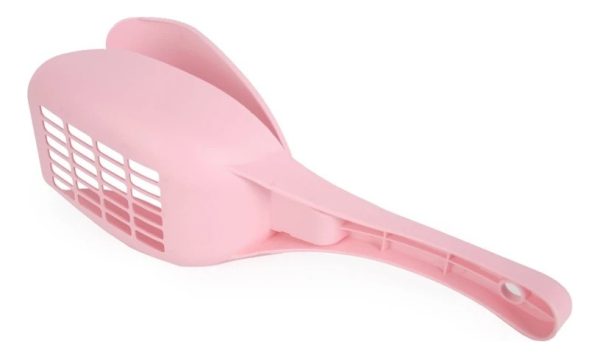 Pala Recogedor Arenero Para Gatos Mr Wuff Con Tapadera Color Rosa - Imagen 2