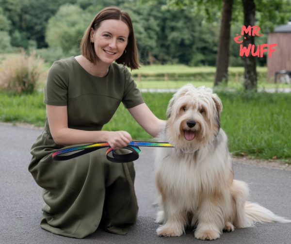 Correa Para Perros Grande Resistente Fuerte 1.20m Mr Wuff Multicolor - Imagen 6