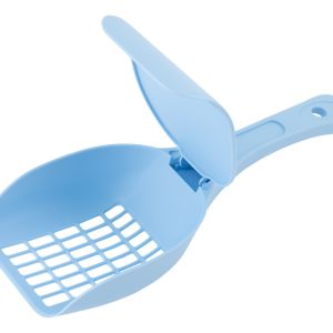 Pala Recogedor Arenero Para Gatos Mr Wuff Con Tapadera Azul