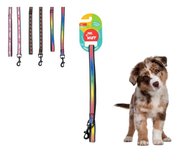 Correa Para Perros Grande Resistente Fuerte 1.20m Mr Wuff Multicolor