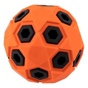 Juguete Pelota Para Croquetas Perro Resistente Color Mr.wuf Naranja Oscuro