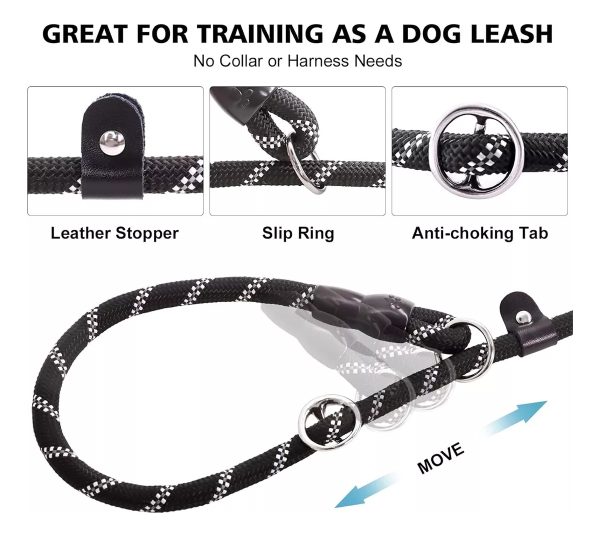Correa Para Perro Resistente Ajustable Reflejante Mr Wuff Color Azul - Imagen 7