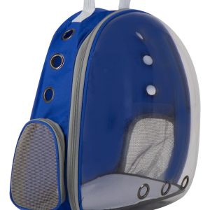Mochila Transportadora Gato Perro Mr Wuff Comoda Back Color Azul