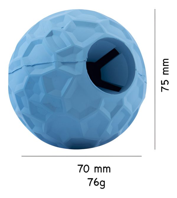 Comedero Para Perros Pelota Juguete Para Mascotas Mr Wuff Azul Grande - Imagen 4