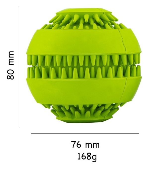 Pelota Para Perro Juguete Resistente Dispensadora De Premios Mr Wuff Grande Color Verde - Imagen 4
