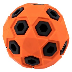 Juguete Pelota Dispensador Doble Grosor Para Perro Mr Wuff Color Naranja Oscuro