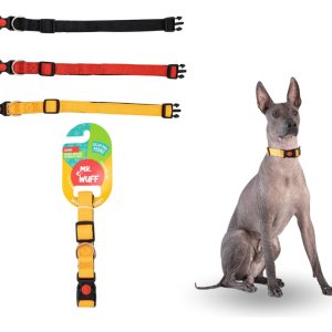 Collar Para Perro Acolchonado Broche Ajustable Mr Wuff Color Naranja Tamaño Del Collar Xl