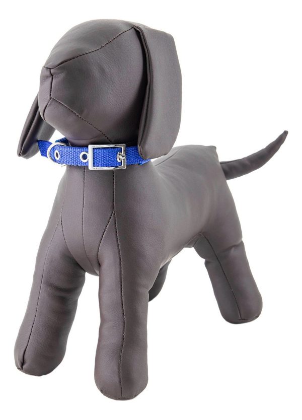Collar Para Perro Hebilla Cinturon Metal Ajustable Mr Wuff Azul Collar Para Perro M - Imagen 7