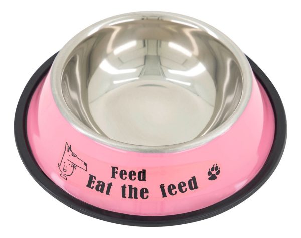 Plato Comedero Perro Antidezlizante 765 G 27oz 26 Cm Mr Wuff Rosa - Imagen 7
