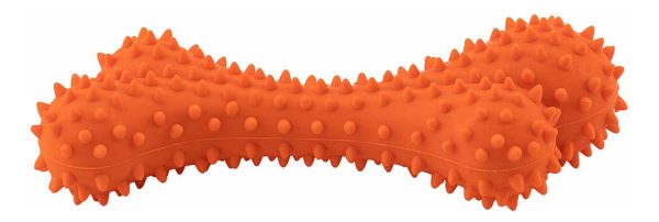 Juguete Para Perro Hueso Mordible Con Textura Sabor Res Naranja
