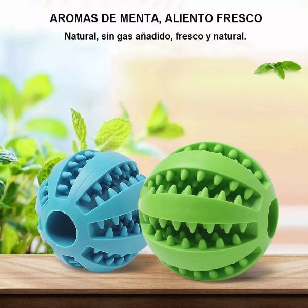 Pelota Para Perro Juguete Resistente Dispensadora De Premios Mr Wuff Grande Color Verde - Imagen 7