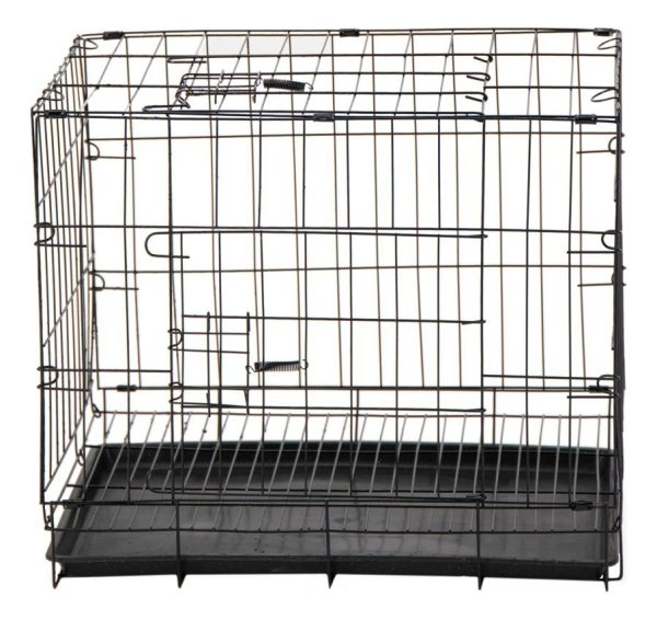 Jaula Plegable Transportadora Perro Gato Mr Wuff 50x37x40cm Color Negro - Imagen 2