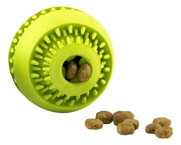 Pelota Para Perro Juguete Resistente Dispensadora De Premios Mr Wuff Grande Color Verde - Imagen 2