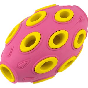 Juguete Pelota Para Perros De Americano 12x7.6cm Mr Wuff Rosa