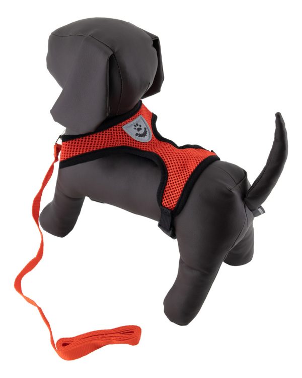 Pechera Perro Arnes Seguridad Mr Wuff Chico Mediano Y Grande Rojo M37-47cm - Imagen 10