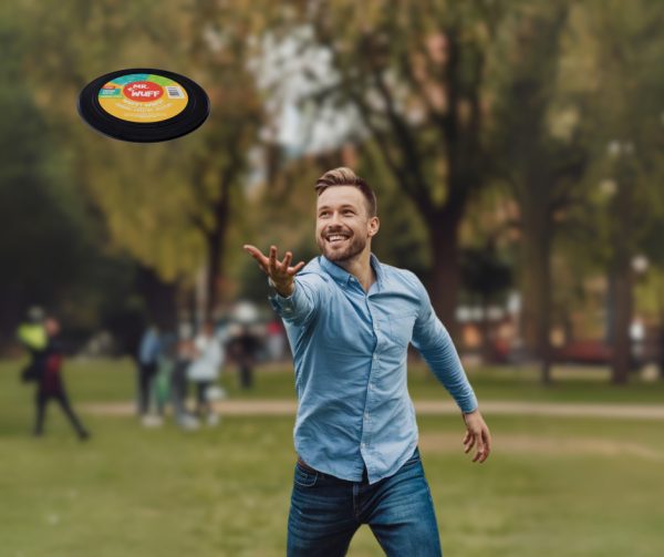 Frisbee Volador Perro Mr Wuff Resistente Flexible Negro - Imagen 5