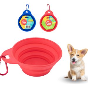 Plato Comedero Para Perro Plegable 11x6x3.5cm Mr Wuff Color Rosa