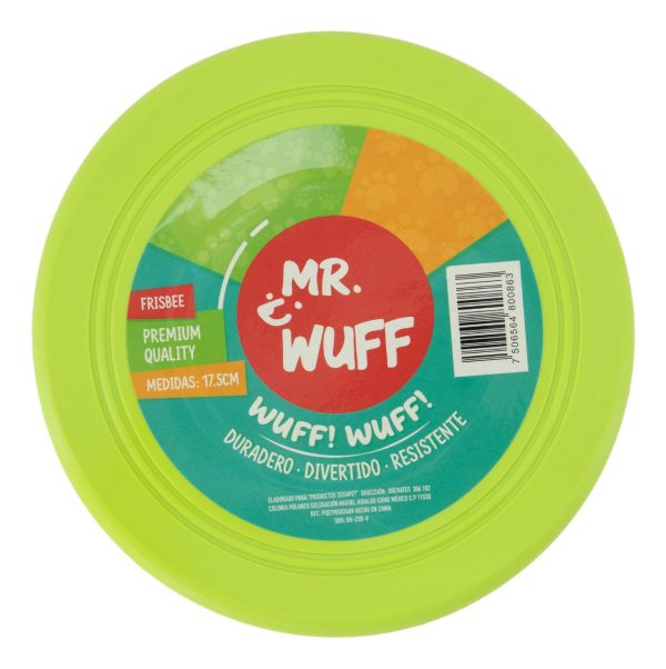 Frisbee Volador Perro Mr Wuff Resistente Flexible Verde - Imagen 2