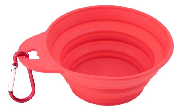 Plato Comedero Para Perro Plegable 11x6x3.5cm Mr Wuff Color Rosa - Imagen 2