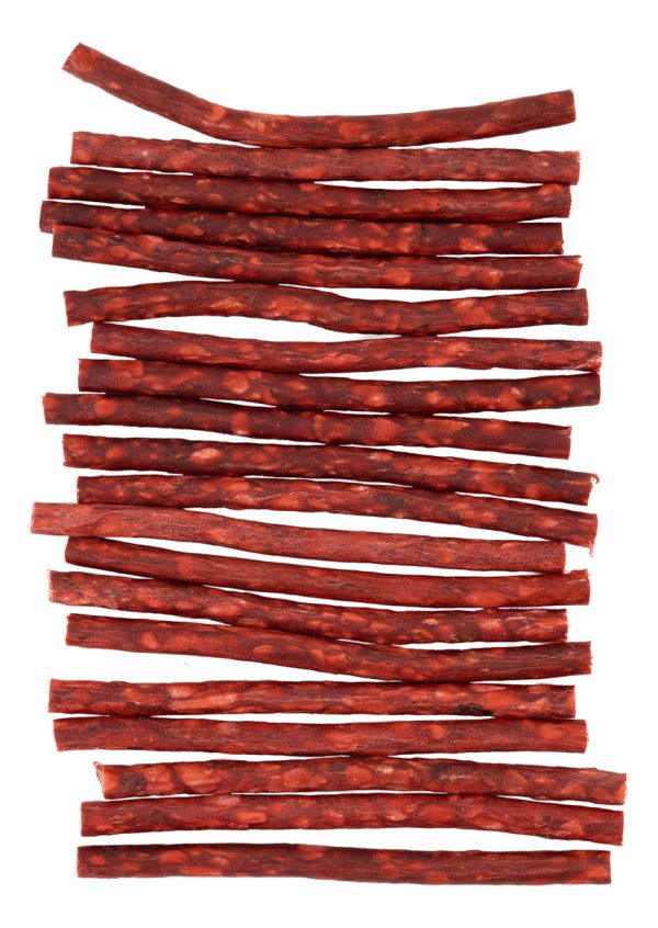 Premios Carnaza Perro Snack 20 Palitos 250gr Mr Wuff Sabor Fresa - Imagen 2