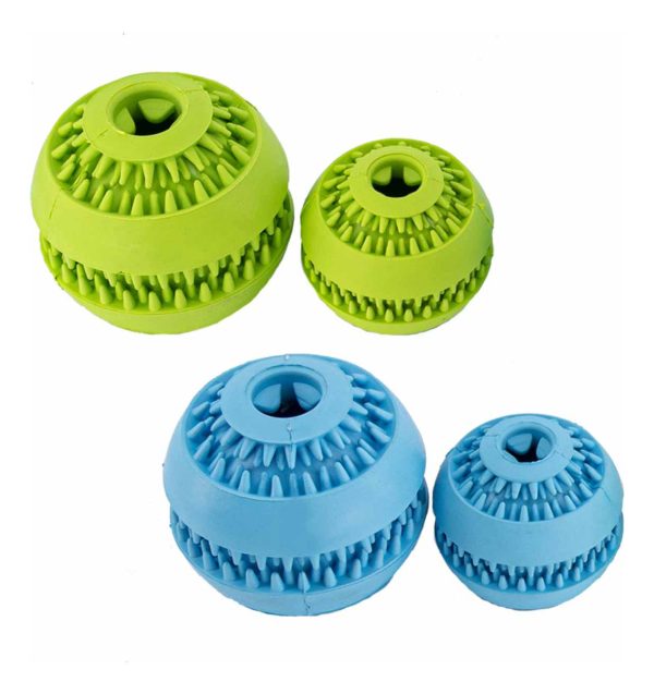 Juguete Pelota Para Croquetas Perro Resistente Grande Mr.w Color Azul - Imagen 11