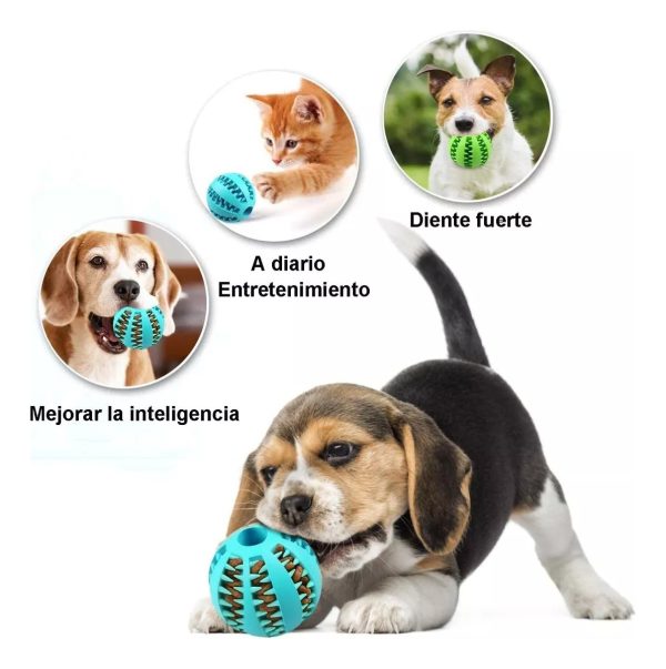 Juguete Pelota Perro Croquetas Resistente Grande Mr Wuff Verde L - Imagen 8