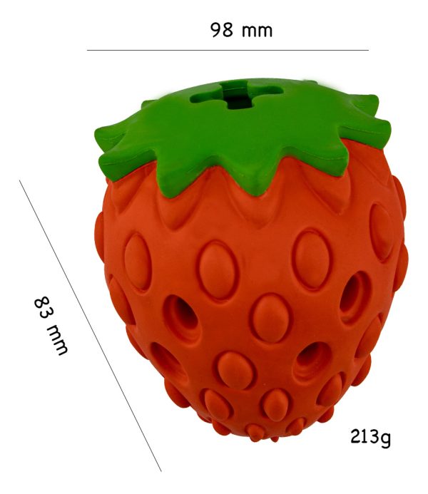 Juguete De Fresa Dispensadora Para Perros Mordible Mr Wuff - Imagen 5