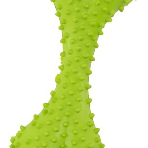 Juguete Para Perro Hueso Mordible Con Textura Sabor Res Verde