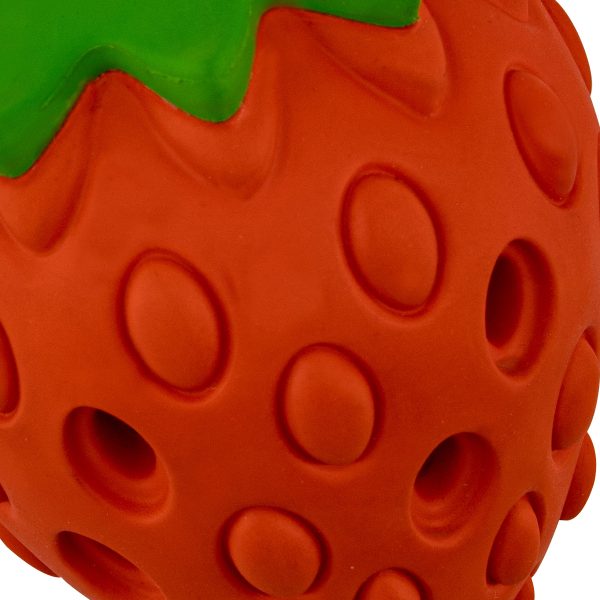 Juguete De Fresa Dispensadora Para Perros Mordible Mr Wuff - Imagen 4