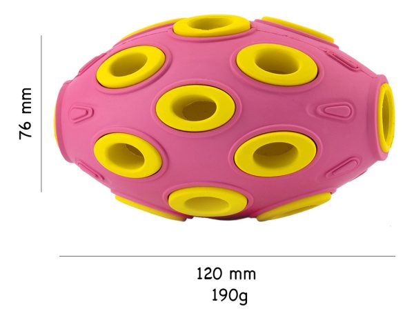 Juguete Pelota Para Perros De Americano 12x7.6cm Mr Wuff Rosa - Imagen 5