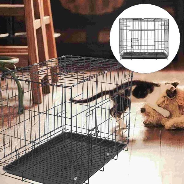 Jaula Plegable Transportadora Perro Gato Mr Wuff 50x37x40cm Color Negro - Imagen 7