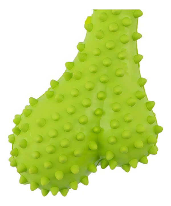 Juguete Para Perro Hueso Mordible Con Textura Sabor Res Verde - Imagen 4
