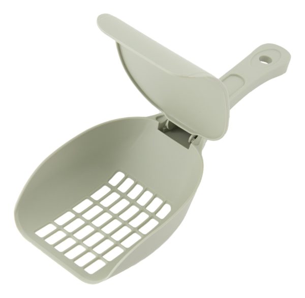 Pala Recogedor Arenero Para Gatos Mr Wuff Con Tapadera Gris