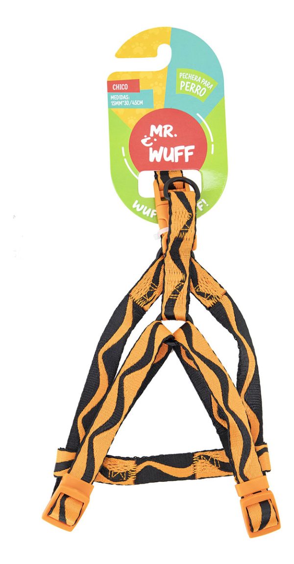 Pechera Arnes De Seguridad Para Perros Resistente Mr Wuff Naranja S - Imagen 2