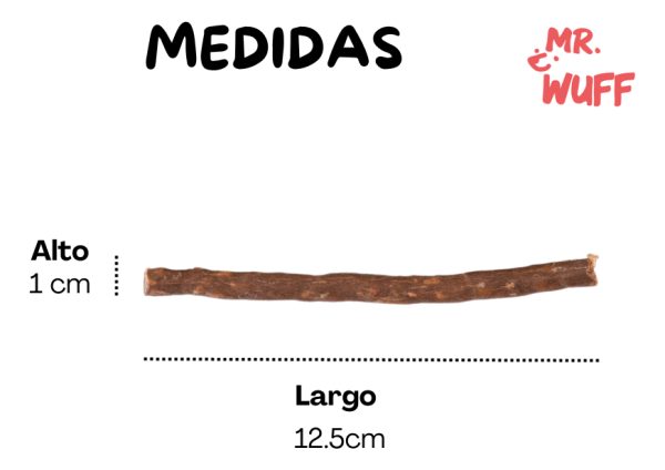 Premios Carnaza Perro Snack 20 Palitos 250gr Mr Wuff Carne - Imagen 3