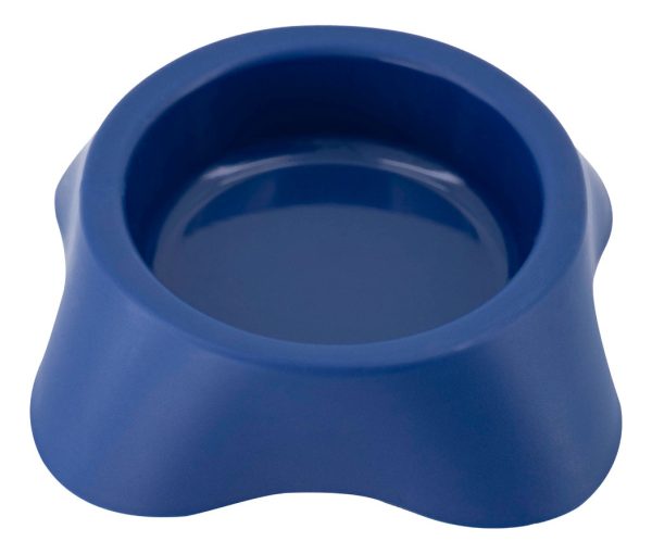 Plato Comedero Para Perro Plastico Mediano 18x15x6cm Mr Wuff Color Azul - Imagen 2