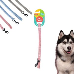 Correa Para Perros Grande Resistente Fuerte 1.20m Mr Wuff Color Rosa