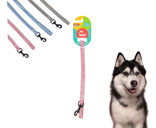 Correa Para Perros Grande Resistente Fuerte 1.20m Mr Wuff Color Rosa