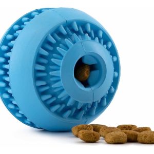 Juguete Pelota Perro Croquetas Resistente Grande Mr Wuff Azul L