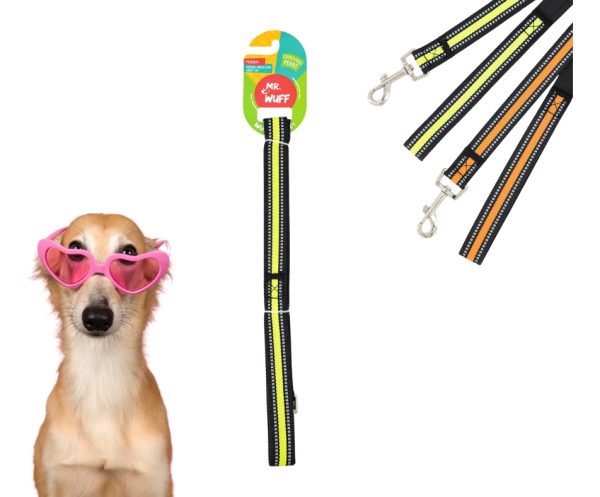 Correa Para Perro Resistente Fuerte Reflejante Mr Wuff Verde