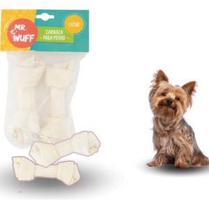 Premios Carnaza Perro 2 Huesos 150gr Mr Wuff Leche